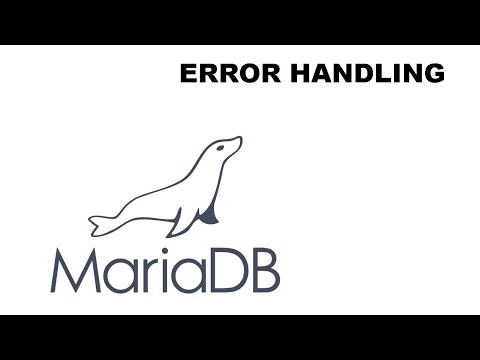 ERROR HANDLING Mariadb/Mysql