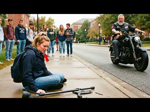 “They Destroyed My Crutches,” She Cried — Then 90 Hells Angels Returned Furious