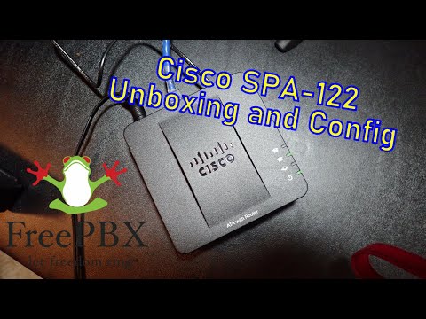 Unbox and config the Cisco SPA122 ATA Telephone Adapter