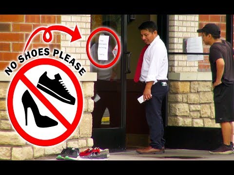 putting-remove-shoes-sign-on-store-doors-pranks-|-comedy