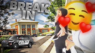 ME AND MY GIRL FRIEND SNUCK INTO OUR OLD HIGH SCHOOL WHERE WE FIRST MET!  *We Were Hand Cuffed*