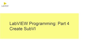LabVIEW Programming - Part 4 | Create SubVI