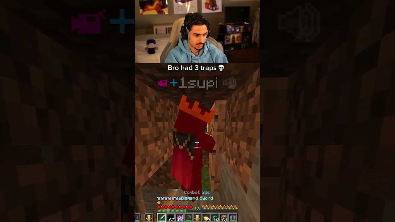 Bro had 3 traps...