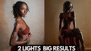 Studio Lighting Tutorial: 2-Light Canvas Backdrop Setup for Portraits | EVOTO AI Wireless Tether 