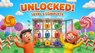 Vlad and Niki 12 Locks 2 LEVEL 5 Walkthrough - Help Them Open the Cage in Candy Land | RUD Present