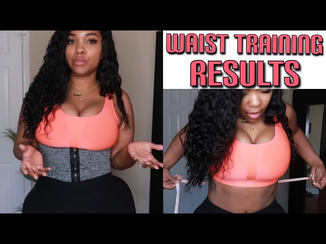 WEARING A WAIST TRAINER 2 HOUR CHALLENGE, BEFORE AND AFTER, RESULTS AT END