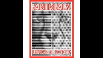 LINES & DOTS: Animals One Color Coloring Book