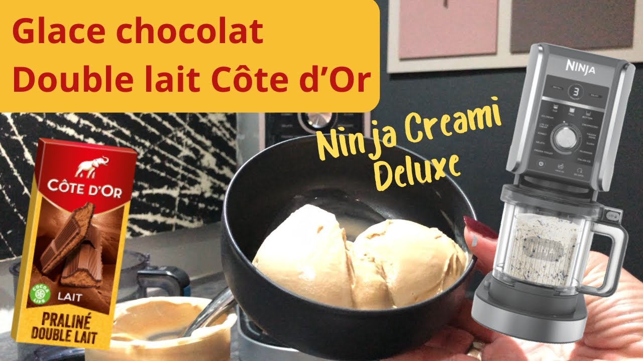 Ninja Creami Deluxe - Glace chocolat double lait - YouTube