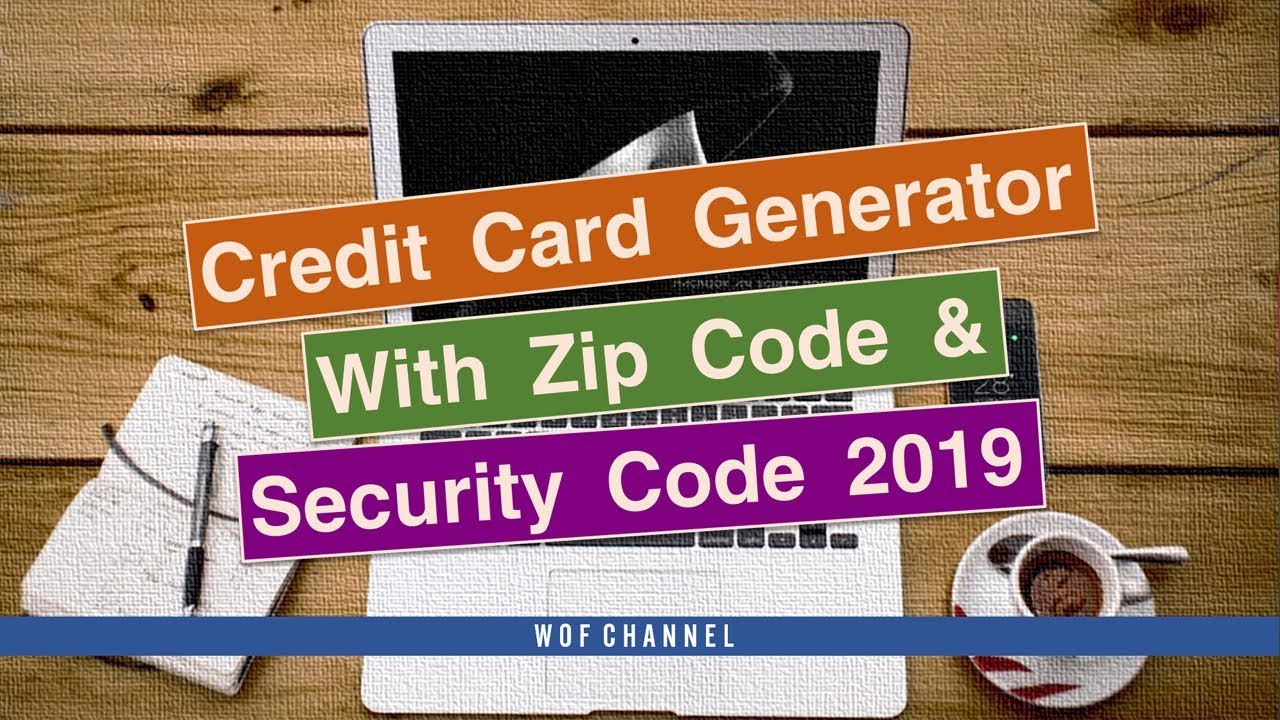 Credit Card Generator with Zip Code and Security Code 2019 - YouTube