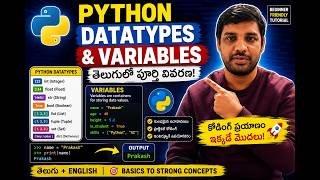 Python Variables & Data Types | Beginners Tutorial