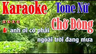 Chờ Đông karaoke Tone Nữ Dễ Hát Nhất