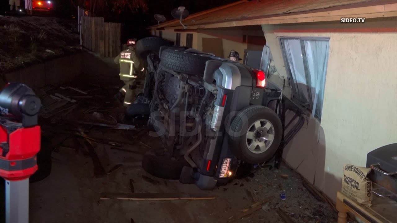 Driver Crashes Into Side Of Home - YouTube