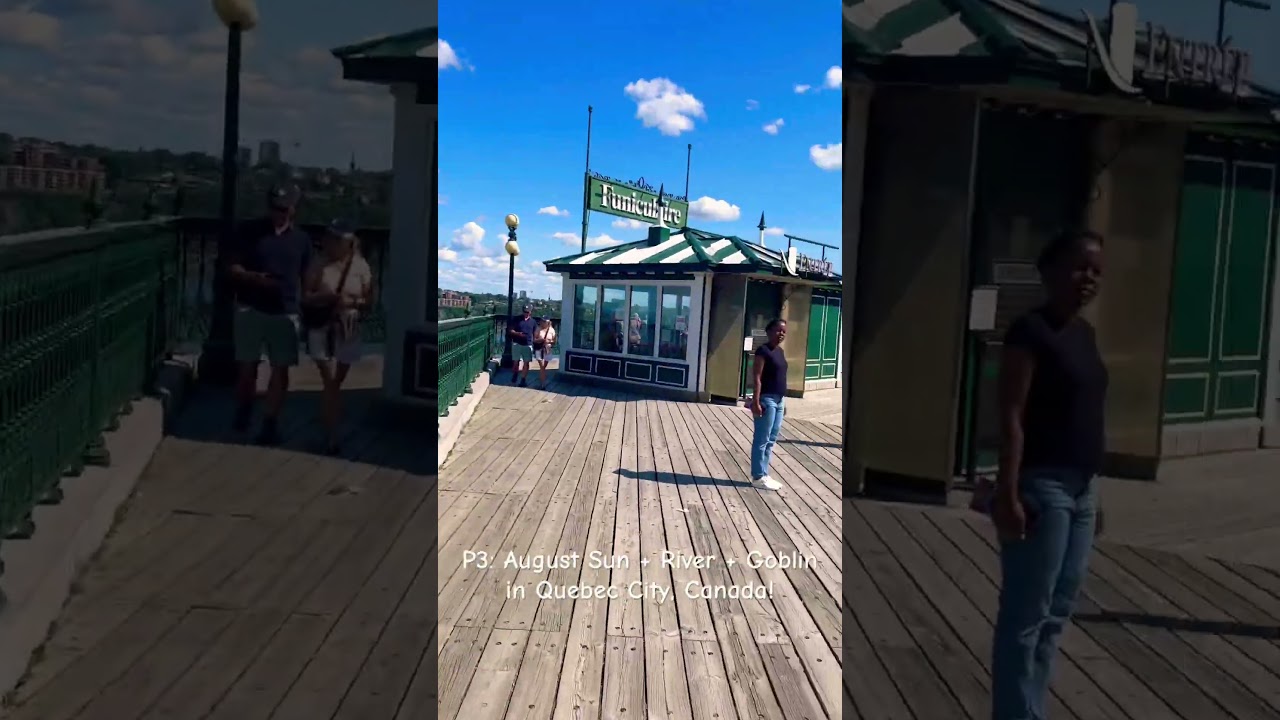 P3: August Sun + River + Goblin in Quebec City, Canada! #canada #quebec #goblin #kdrama #shorts #fun