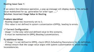 SAP Planned order to Production order  No default value maintained for op. generation for order type Net Worth