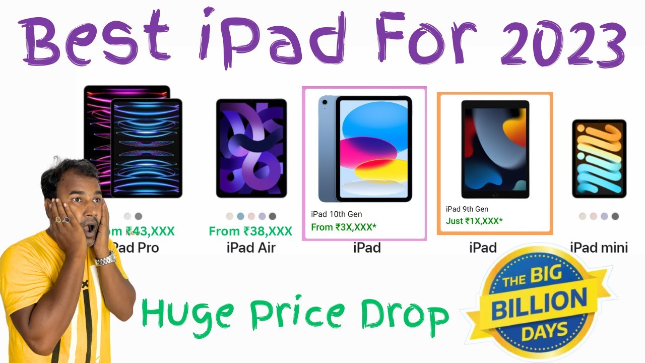 All iPad price in Flipkart BBD Sales II iPad 9th GEN at 18,999₹ II Best iPad  for College Student 