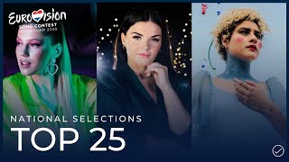 Eurovision 2020 - My Top 25 of National Selections (So far)   🇸🇪🇺🇦🇦🇺🇧🇾🇨🇿🇮🇸🇫🇮🇩🇰🇲🇩