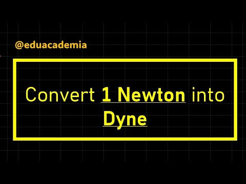 Convert 1 Newton into Dyne | "simple method" #eduacademia