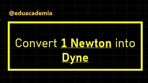 Convert 1 Newton into Dyne | "simple method" #eduacademia