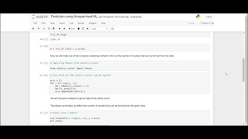 Prediction using Unsupervised ML Video