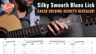 Silky Smooth Blues Guitar Lick + CAGED Soloing Tips!