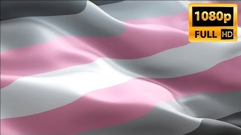 Demisexual flag video waving wind. LGBT Homosexual Rainbow Pride Flag background. LGBT Demigirl flag