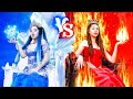 हॉट vs कोल्ड/ फायर राजकुमारी vs आईसी राजकुमारी