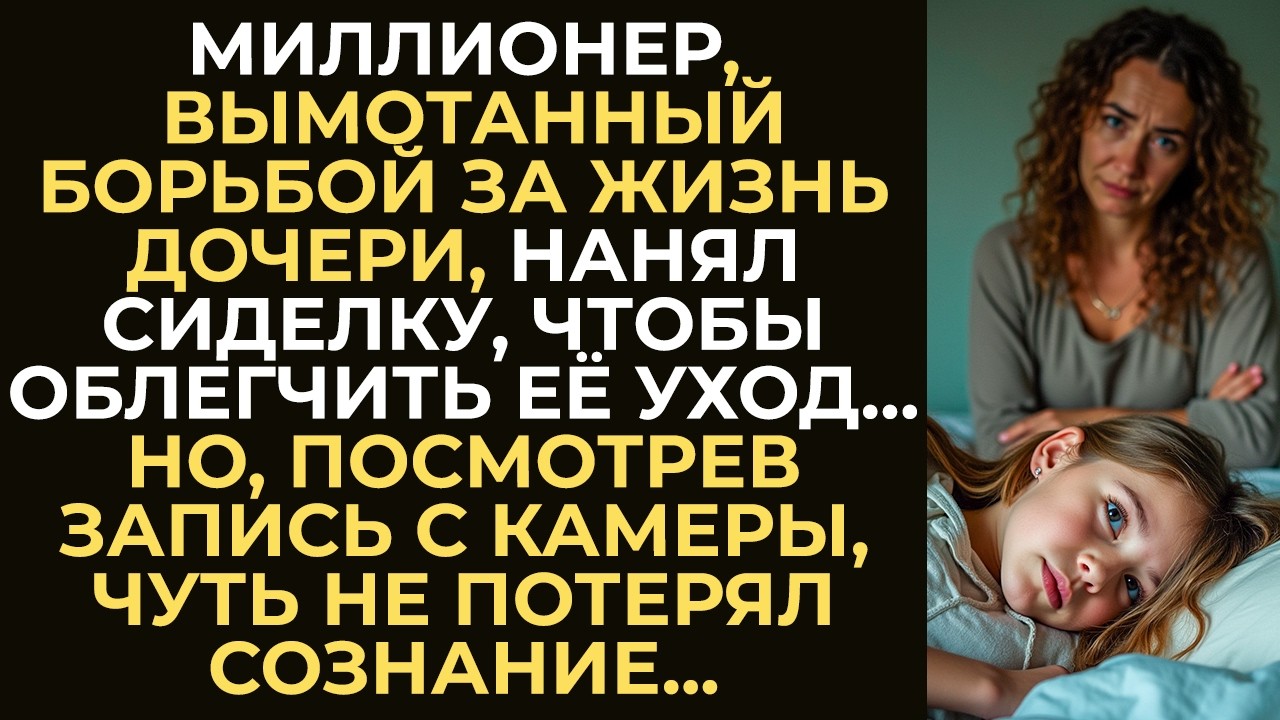 Миллионер, измученный уходом за умирающей дочерью, нанял сиделку. Но, посмотрев запись с камеры…
