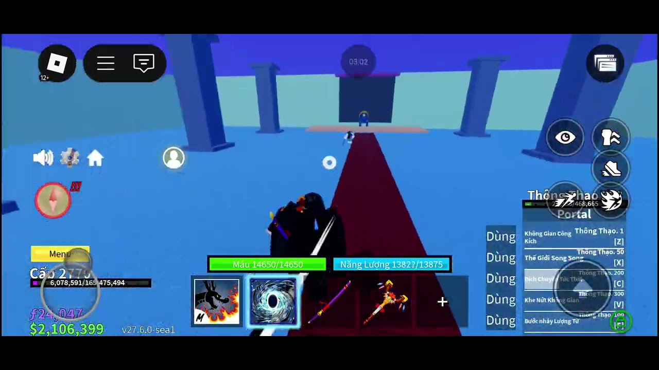 thử thách đánh gần hết boss sea 1