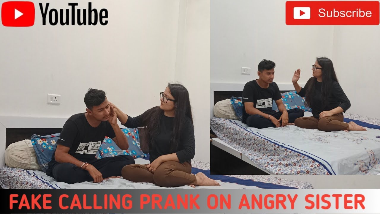 Fake calling prank | Prank on angry sister 😡 | Shivam Panchal Prank #viral #youtube #prank