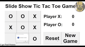 How to Create Tic Tac Toe Game on a Slide in PowerPoint