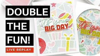Double the Fun: Two Birthday Cards from One Stencil