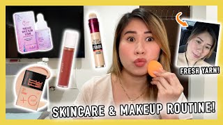 PAANO MAGING FRESH WHILE BUNTIS!! MY CURRENT SKINCARE &amp; MAKEUP ROUTINE! ❤️