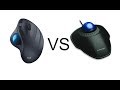 Trackball Mouse Finger vs Thumb control Kensington Trackball vs Logitech M570