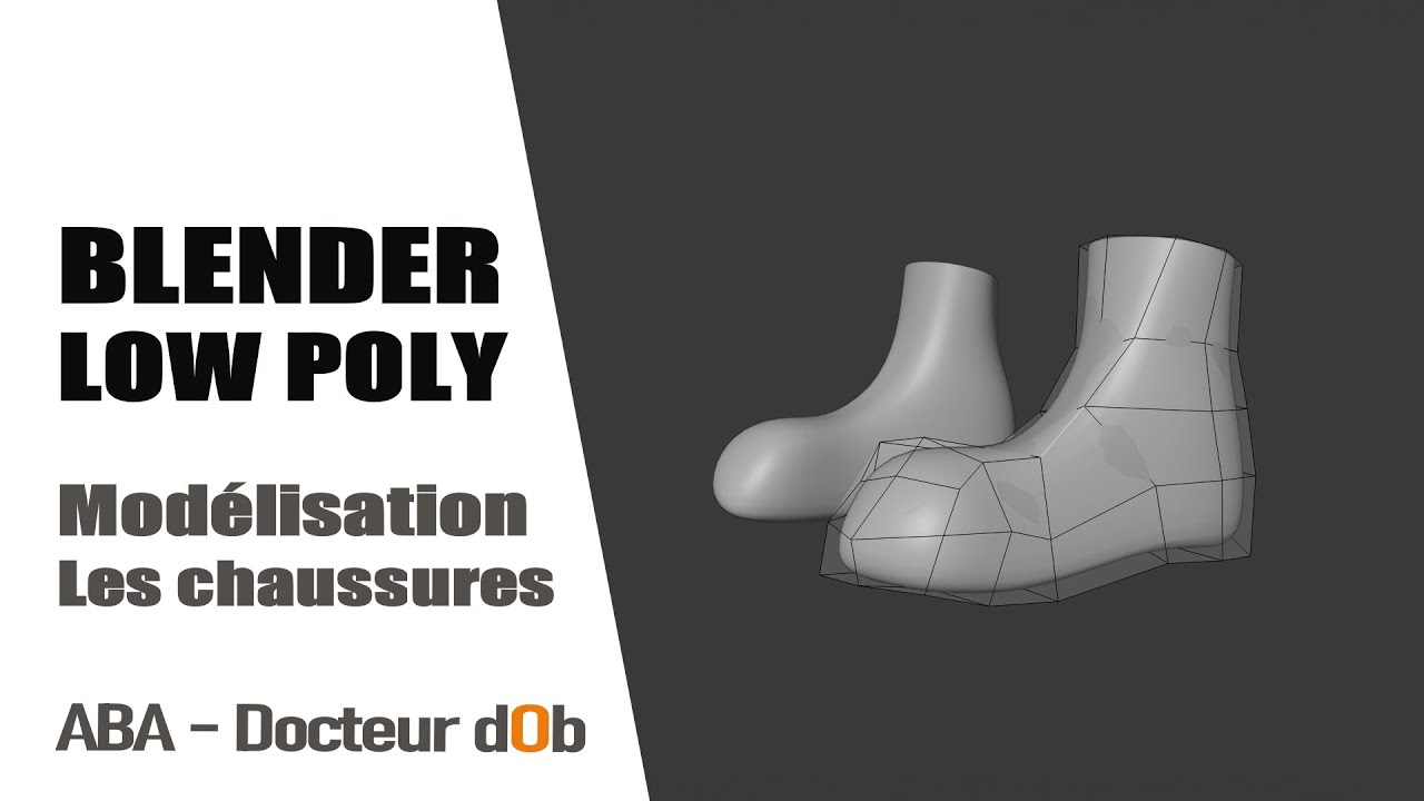 ABA - Docteur dOb - Blender Low Poly - Les Chaussures