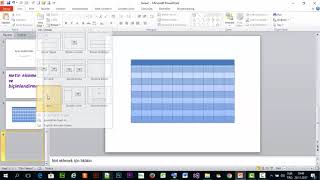 Powerpoint 2010 - Tablo Ekleme Ve Düzenleme
