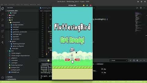 Fluttering Bird - Flappy Bird clone with Flame and Flutter