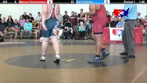 2012 Schoolboy Nat. Duals  265: Marcus Schoonover ...