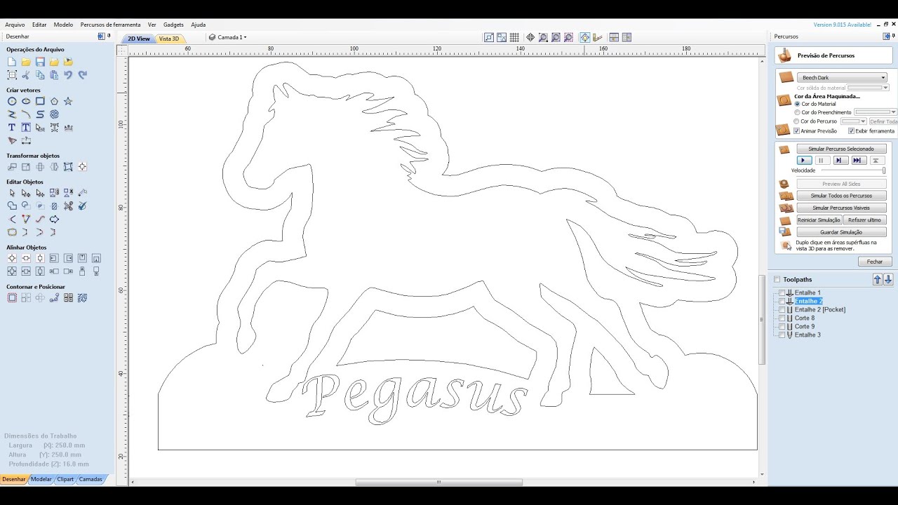 Vetores abertos no aspire como fazer o  reparo rapido cnc router erro ferramenta nao cabe no percuso