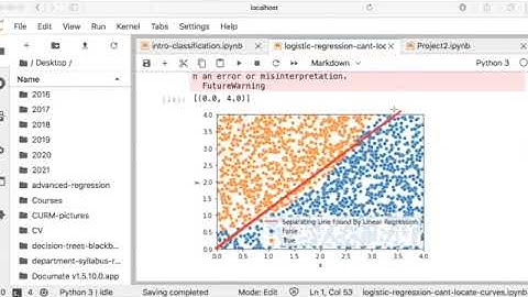 Machine Learning. Applying Nonlinear Transformation Before Logistic Regression.