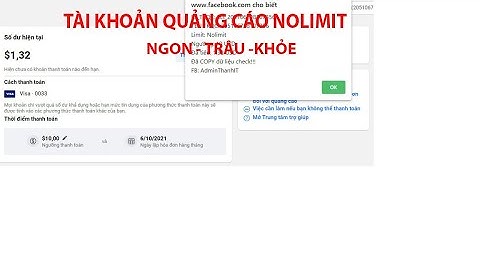 Tut làm tài khoản quảng cáo Nolimit full via chạy bao ngon