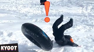 Face Full of Snow!   | Baby Cute Funny Moments | Kyoot