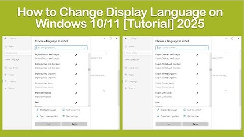 How to Change Display Language on Windows 10/11 [Tutorial] 2025