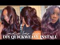 how to: undetectable quickweave + how i curl my extensions + coloring bundles (vacation hair inspo)