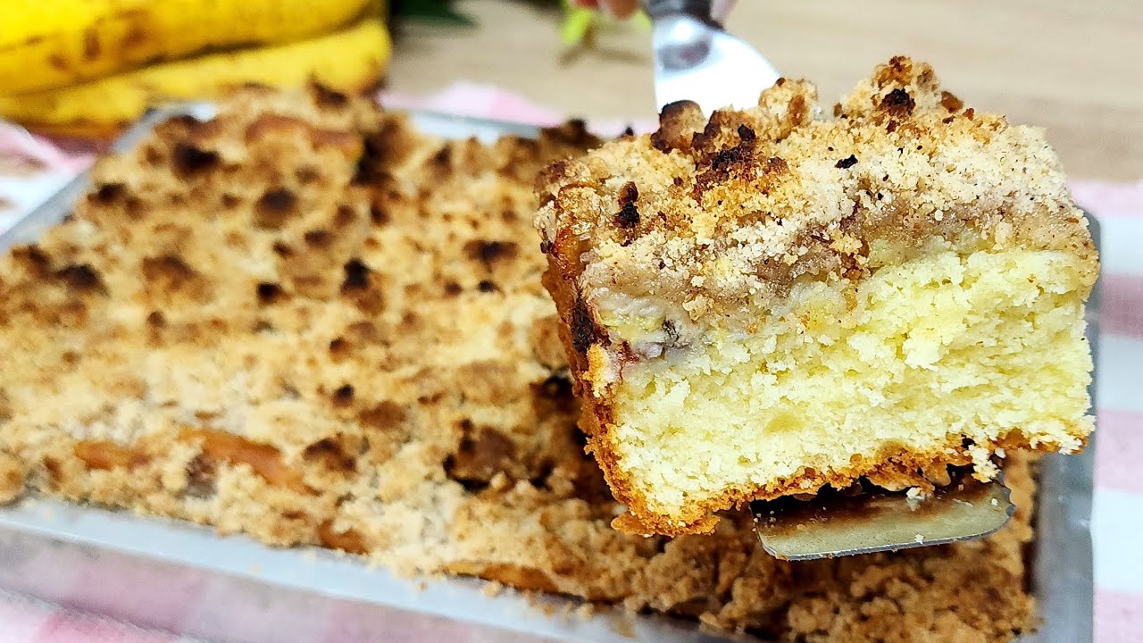 BOLO CUCA  FÁCIL E SUPER FOFINHA COM FERMENTO PARA BOLO