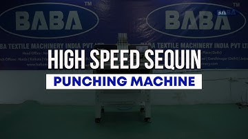 BABA High Speed Sequin Punching Machine | Hotfix Spangle