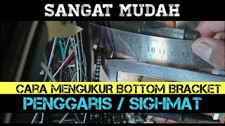 How to Measure BB/Bottom Bracket of a Bicycle Using a Ruler/Sighmat.