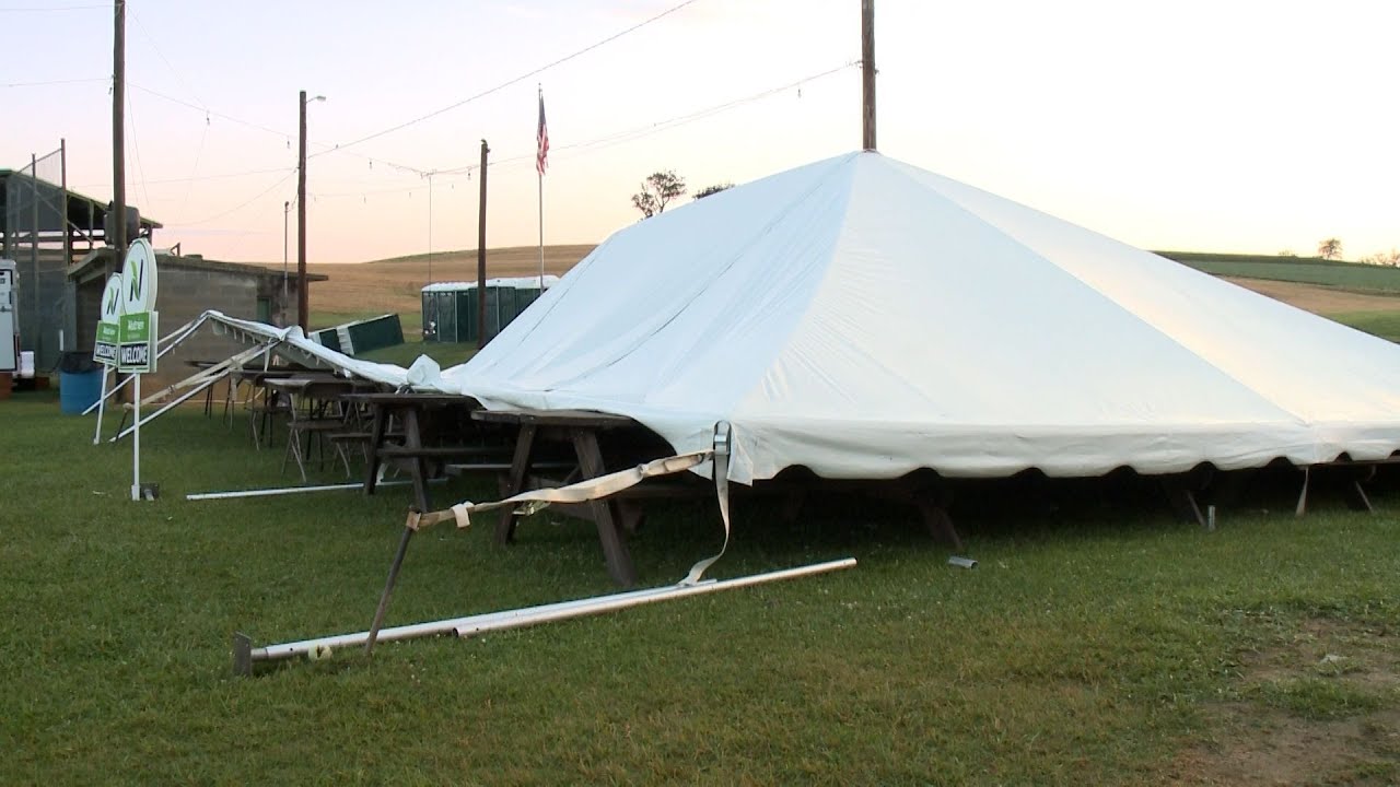 Storms cause damage at Jefferson Carnival in York County - YouTube