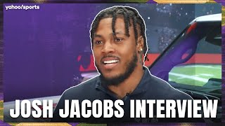 Packers RB Josh Jacobs LIKES playing in the cold & talks his FIRST Lambeau leap | Super Bowl LIX
