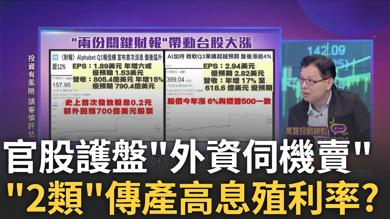谷歌.微軟財報帶旺! 台股靠