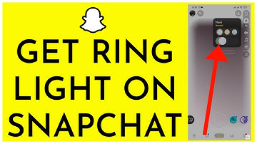How To Get Ring Light Feature On Snapchat (2023)